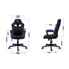 HUZARO FORCE 2.5 BLUE MESH Gaming armchair Mesh seat Black, Blue forgószék