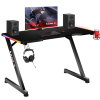 HUZARO Hero 2.5 Gamer asztal RGB LED világítással - Fekete (HZ-HERO 2.5 RGB)