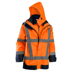  HV4IN1-O - Jól-láthatósági multifunkciós télikabát és softshell dzseki - Méret: 2XL - ROCK Safety