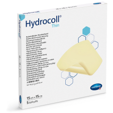  Hydrocoll thin vékony hidrokolloid kötszer (15x15 cm; 5 db) gyógyászati segédeszköz