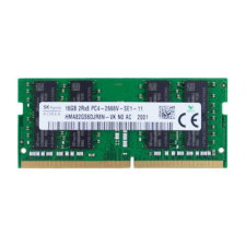 Hynix RAM memória 1x 16GB Hynix SO-DIMM DDR4 2666MHZ PC4-21300 | HMA82GS6DJR8N-VK memória (ram)
