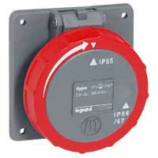  Hypra Dafb-164k06 400V~ IP66/67-55 rögzíthető aljzat 051131 villanyszerelés