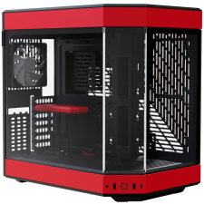 HYTE Y60 Számítógépház - Piros/Fekete (CS-HYTE-Y60-BR) számítógép ház