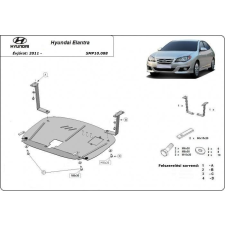  Hyundai Elantra, 2011-2016 - Motorvédő lemez autóalkatrész