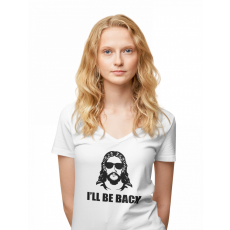  I'll be back - Női V-Nyakú Póló