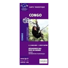 I.G.N. Kongó térkép I.G.N. 1: 1 000 000 térkép