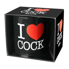  I Love Cock - bögre (fekete) ajándéktárgy
