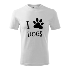  I love dogs feliratos póló ajándéktárgy