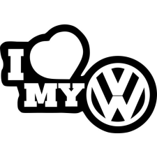 I love my VW több színben autó dekoráció