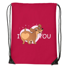 I love you - Sport táska piros v1603 tornazsák