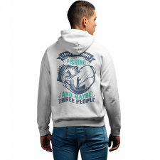 I only care about fishing - Unisex Zipzáros Pulóver női pulóver, kardigán