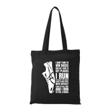  I run - Bevásárló táska Fekete egyedi ajándék