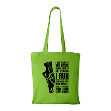  I run - Bevásárló táska Zöld egyedi ajándék
