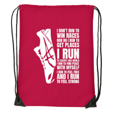 I run - Sport táska piros tornazsák