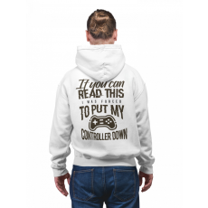  I was forced to put down my controller - Unisex Zipzáros Pulóver