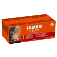 IAMS Iams Cat Delights Land&sea Multipack Aszpikban 48x85gr macskaeledel