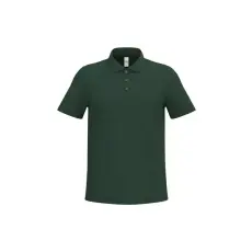  IB295 férfi galléros pamut piké póló, Ideal Forest Green-S