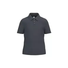  IB297 Gyerek galléros pamut piké póló, Ideal Dark Grey-6/8