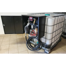  IBC tartály 1000 literes + Kit Equipe 12V. gázolajszivattyú, digitális átfolyás-mérővel, szivattyú
