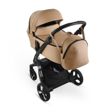 IBEBE IStop Eco Leather elektromos fékes multifunkciós babakocsi 2in1 - IS35 Dark Beige Gloss babakocsi