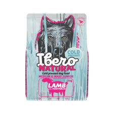  Ibero Hidegen sajtolt kutyatáp junior M/L LAMB 2 Kg kutyaeledel
