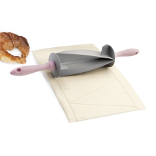 Ibili -Accessories croissant tésztaprés, műanyag, 18x10 cm, szürke/rózsaszín, szürke/rózsaszín konyhai eszköz