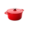 Ibili Ibili-Cocotte edény, zománcozott öntöttvas, 24x11,5 cm, piros