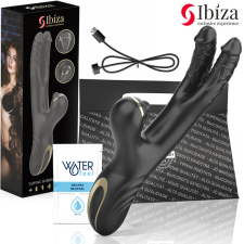  IBIZA - Két sárkány páros vibrátor fekete színben vibrátorok