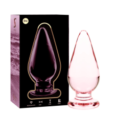 Ibiza Nebula 4 – prémium boroszilikát análplug, 11 cm rózsaszín anál