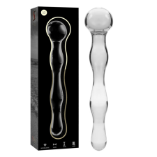  Ibiza Nebula Series - átlátszó üveg dildó 18 cm műpénisz, dildó