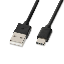 iBox IKUMTC USB 2.0 Type-C adat- és töltőkábel 1m - Fekete kábel és adapter