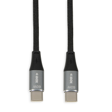 iBox IKUTC2B USB-C apa - USB-C apa 2.0 Adat és töltőkábel - Fekete (2m) (IKUTC2B) kábel és adapter