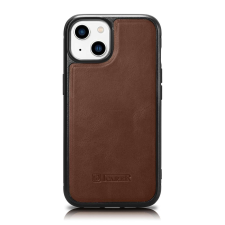 Icarer Leather Oil Wax tok valódi bőr borítással iPhone 14 készülékhez (MagSafe kompatibilis) bar... tok és táska