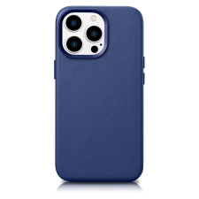 Icarer tok bőr valódi bőr tok iPhone 14 Pro kék (WMI14220706-BU) (MagSafe kompatibilis) tok és táska