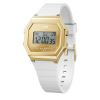Ice-watch ICE digit retro - Metál arany tükör, fehér, női karóra - 32 mm - (022733)
