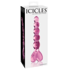 Icicles Icicles No. 43 - gyöngyös, szíves üveg dildó (pink)