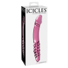 Icicles Icicles No. 57 - péniszes kétvégű üveg dildó (pink)