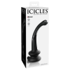 Icicles Icicles No. 87 - G+P-pont üveg dildó (fekete)