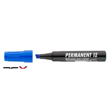 ICO Alkoholos marker, 1-4 mm, vágott, ICO &quot;Permanent 12&quot;, kék filctoll, marker
