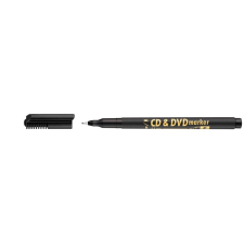 ICO Alkoholos marker, CD/DVD, 0,5 mm, ICO, fekete filctoll, marker