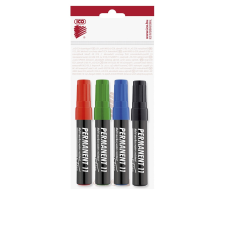 ICO Alkoholos marker készlet, 3mm, kerek hegyű Ico 11, 4 klf.szín filctoll, marker