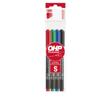 ICO Alkoholos marker készlet, S, OHP Ico, 4 klf.szín filctoll, marker