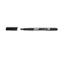 ICO Alkoholos marker, OHP, 1-4 mm, C, vágott, ICO, fekete filctoll, marker
