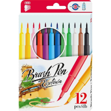 ICO Brush Pen D12 12 különféle színű ecsetirón filctoll, marker