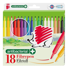 ICO Filctoll ico süni 300 antibakteriális 18 db/készlet filctoll, marker