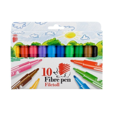 ICO Filctoll készlet, 1-3 mm,  "Süni", 10 különböző szín filctoll, marker
