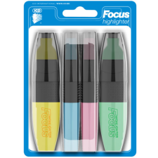 ICO : Focus pasztell színű szövegkiemelő filc 4 db-os szett filctoll, marker