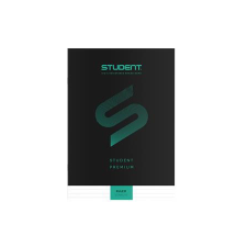 ICO Füzet, tűzött, A4, vonalas, 32 lap, ICO &quot;Student Premium&quot;, fekete füzet