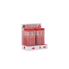 ICO Grafitceruza display, HB, B, 2B, háromszögletű, ICO &quot;Süni&quot; ceruza