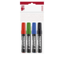 ICO Permanent 12 1-4mm Alkoholos marker készlet 4 szín filctoll, marker